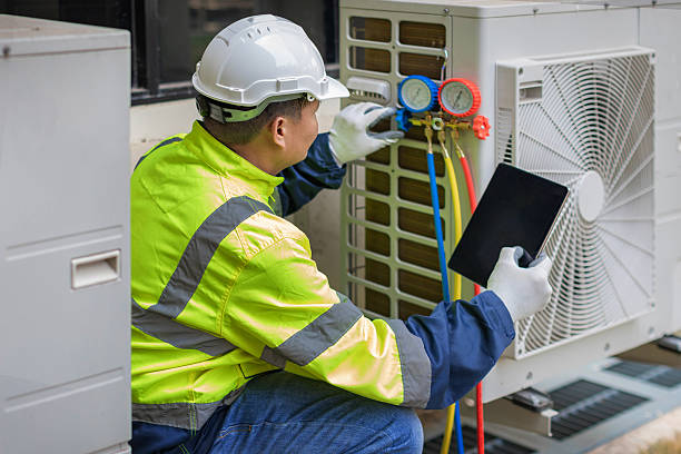 Professional Hvac technician working in Bellerose, NY